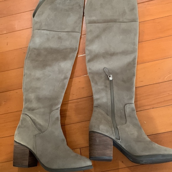 Bp luke - fab knee high boots size 7 beige - Picture 2 of 10